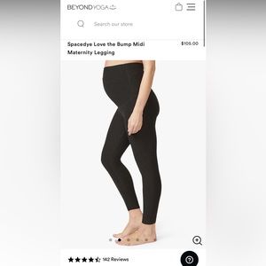 Beyond Yoga Beyond the Bump Spacedye Love The Bump MIDI Maternity Legging